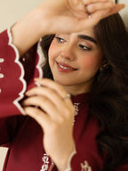 ARZO – Heavy Embroidered 2-Piece Dress (Farshi Shalwar)