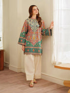 Mishal – Digital Printed Co-Ord Set with Farshi Shalwar (2-Piece)