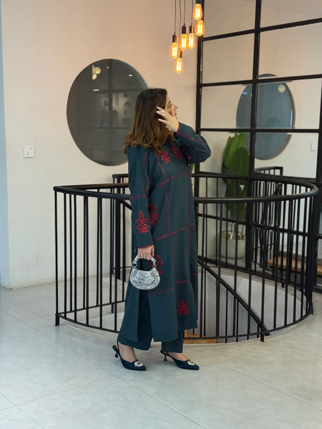 Dani Embroidery – 2PC Stitched Suit